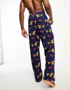 Gifts*DESIGN Christmas Dachshund Lounge Pants In Navy
