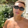 Sunglasses*DESIGN Chunky Rectangle Sunglasses With Lens In Black