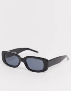 Sunglasses*DESIGN Chunky Rectangle Sunglasses With Lens In Black
