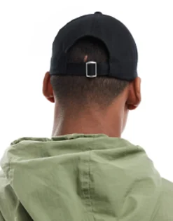 Caps & Hats*DESIGN Classic Baseball Cap In Cotton Black