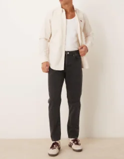 Tall*DESIGN Classic Rigid Jeans In Washed Black