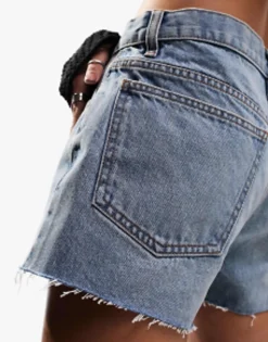 Shorts*DESIGN Denim 'Relaxed' Short In Midwash Blue