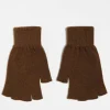 Gloves*DESIGN Fingerless Gloves In Brown