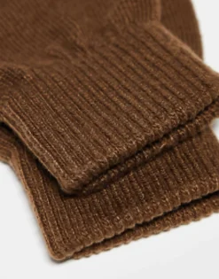 Gloves*DESIGN Fingerless Gloves In Brown