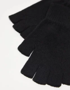 Gloves*DESIGN Fingerless Gloves In Black