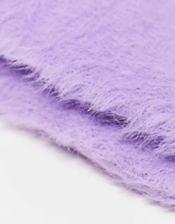 Gloves*DESIGN Fluffy Mittens In Purple Lilac