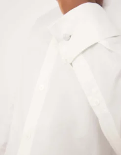 Tall*DESIGN Formal Skinny Fit Oxford Shirt With Double Cuff In White
