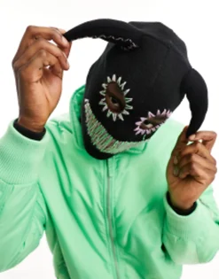 Beanies*DESIGN Halloween Balaclava In Black