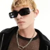 Sunglasses*DESIGN Halloween Fashion Glasses With Skeleton Hand Detail In Black