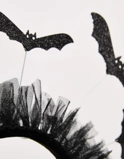 Hair Accessories*DESIGN Halloween Headband With Bat Boppers Black