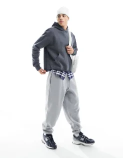 Tracksuits*DESIGN Heavyweight Mix & Match Set In Washed Black