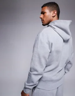 Tracksuits*DESIGN Heavyweight Oversized Hoodie In Grey Marl