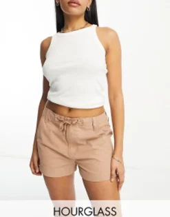 Shorts*DESIGN Hourglass Cargo Shorts In Tan