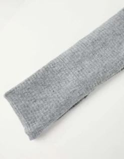 Hair Accessories*DESIGN Jersey Headband With Ribbed In Charcoal