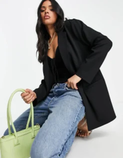 Suits & Tailoring*DESIGN Jersey Slouchy Suit Blazer In Black
