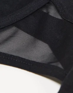 Underwear*DESIGN Jock With Sheer Panelling Black