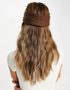 Hair Accessories*DESIGN Knot Front Headband In In Brown Chocolate