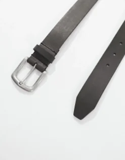 Belts*DESIGN Leather Belt In Black