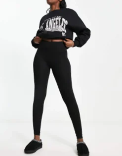 Trousers & Leggings*DESIGN Leggings In Black