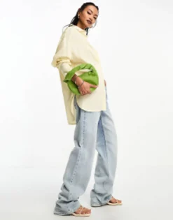 Shirts*DESIGN Linen Shirt In Neutral Off White