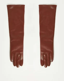 Gloves*DESIGN Long Gloves In Brown