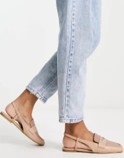 Loafers*DESIGN Manifest Slingback Loafer In Beige