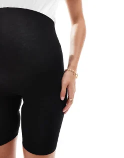 Shorts*Maternity Design 2 Pack Basic Legging Shorts In Black