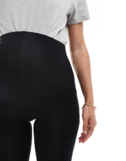 Shorts*Maternity Design Over The Bump Basic Legging Short In Black
