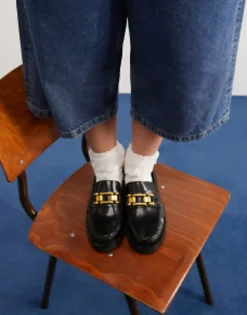 Loafers*DESIGN Memorize Leather Loafer In Black
