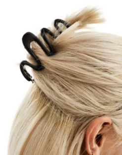 Hair Accessories*DESIGN Metal Hair Clip Claw In Black