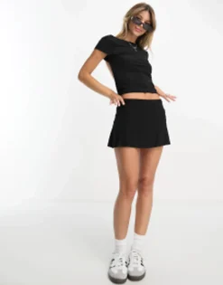 Shorts*DESIGN Mini Skort In Black