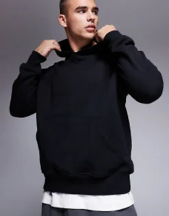 Tracksuits*DESIGN Mix & Match Heavyweight Set In Black