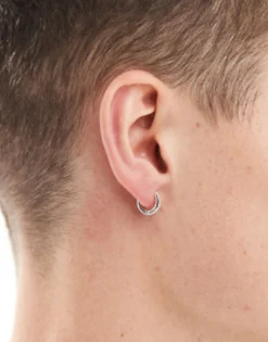 Gifts*DESIGN 9Mm Hoop Earrings In Real Plate Silver