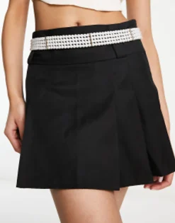 Belts*DESIGN Multi Row Waist And Hip Chain Belt White