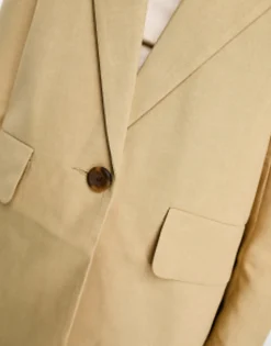 Suits & Tailoring*DESIGN New Perfect Long Line Shape Blazer In Stone