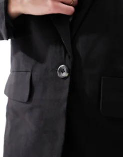 Suits & Tailoring*DESIGN New Perfect Long Line Shape Blazer In Black