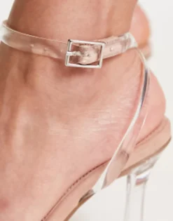Sandals*DESIGN Notion Barely There Heeled Sandals In Clear