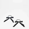 Hair Accessories*DESIGN Pack Of 2 Hairbands With Bow Detail In Satin Black