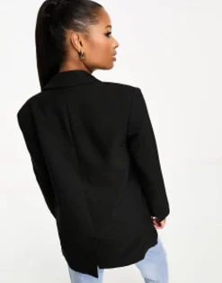 Suits & Tailoring*DESIGN Petite Long Line Perfect Blazer In Black