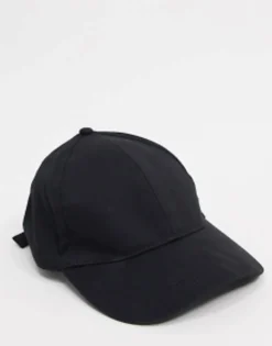 Hats*DESIGN Plain Baseball Cap With Improved Fit In Black