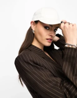 Hats*DESIGN Plain Cotton Cap In White