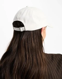 Hats*DESIGN Plain Cotton Cap In White