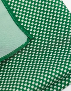 Ties*DESIGN Pocket Square In Forest Green Geo Print Dark Green