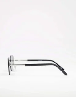 Sunglasses*DESIGN 90S Retro Rimless Sunglasses In Black
