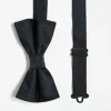Ties*DESIGN Satin Bow Tie In Black