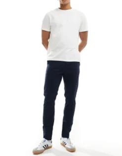 Trousers & Chinos*DESIGN Skinny Chinos In Navy