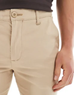 Trousers & Chinos*DESIGN Skinny Chinos In Beige