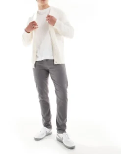 Trousers & Chinos*DESIGN Skinny Chinos In Charcoal