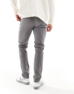Trousers & Chinos*DESIGN Skinny Chinos In Charcoal