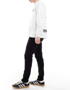Tall*DESIGN Skinny Jeans In Black